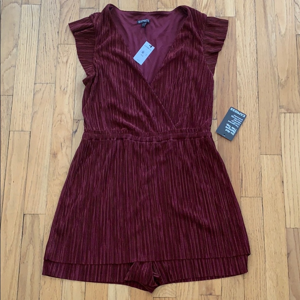 Pleated Romper